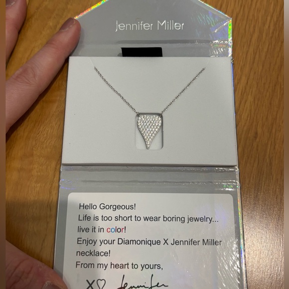 New and never worn Jennifer Miller Diamonique necklace - Picture 2 of 3